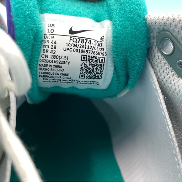 Mens Jordan ADG 5 Wide Golf Shoes Size 10 White Grape Ice New FQ7874-100 - Picture 2 of 13